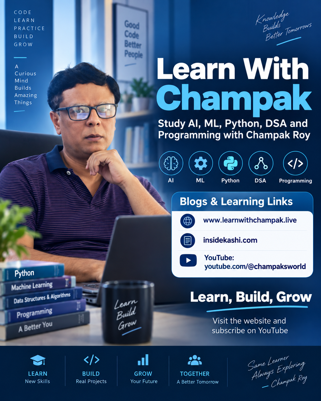 Champak Roy, educator and developer of Champak's Browser