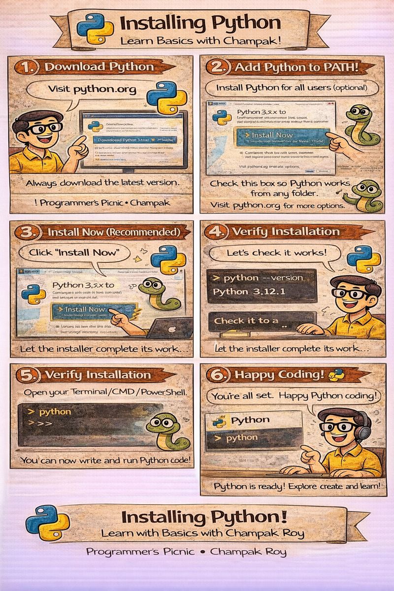 Installing Python comic