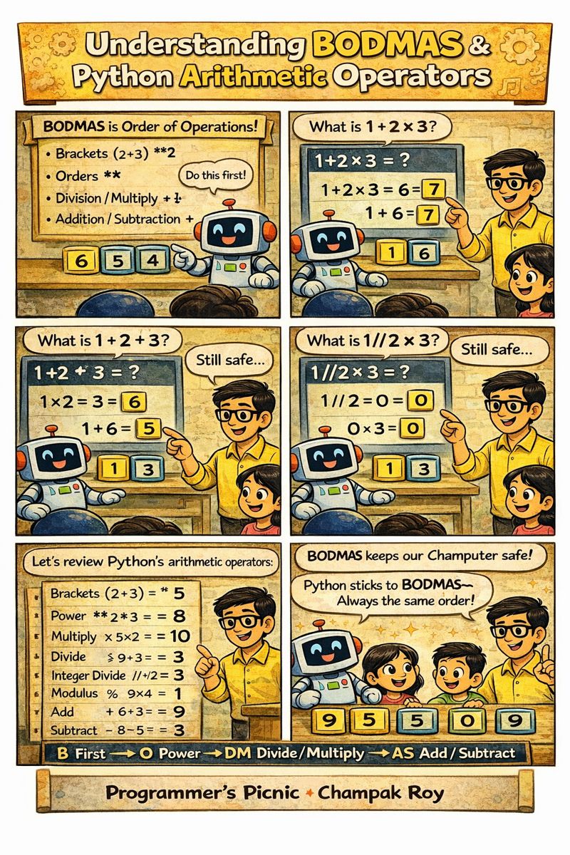 Day 3 Comic: Arithmetic Operators and BODMAS
